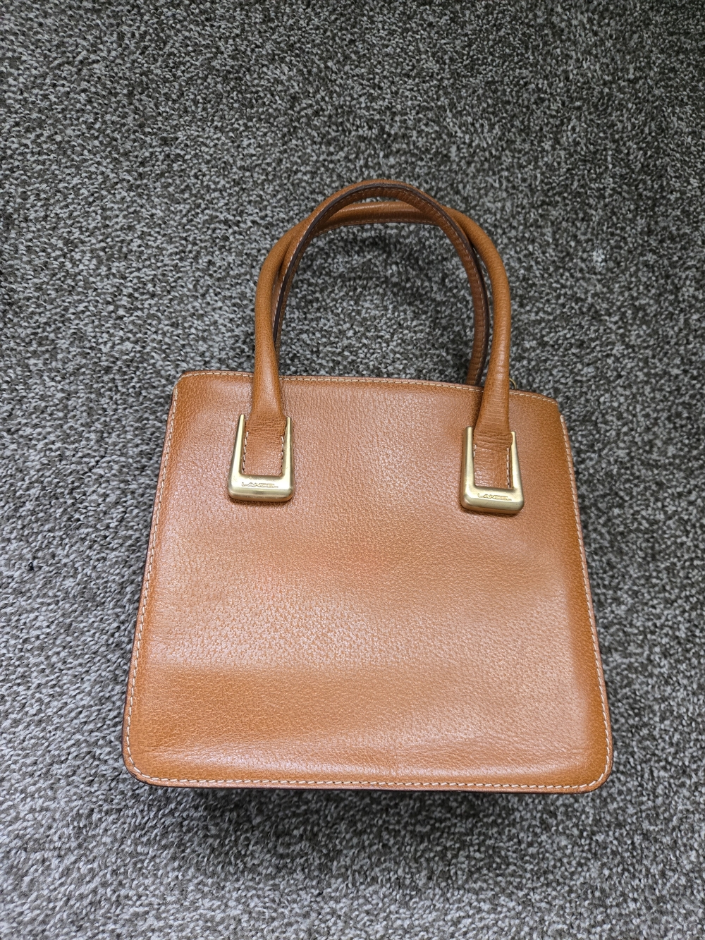 Lancel Classic Tan Leather Top-Handle Women's Bag